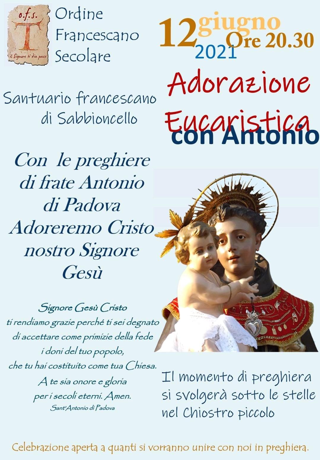 Adorazione Eucaristica Con Sant’Antonio Di Padova